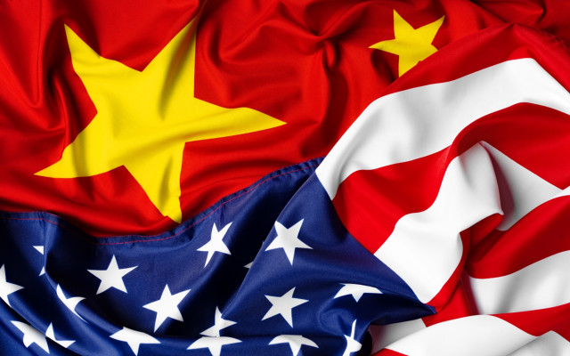 zastava ZDA in Kitajske